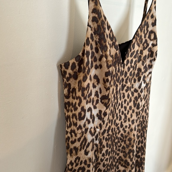Express Leopard Print Midi Slip Dress - Picture 2 of 14